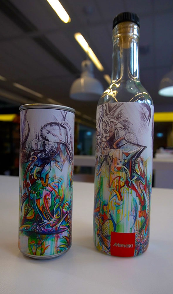 Print on bottles and cans